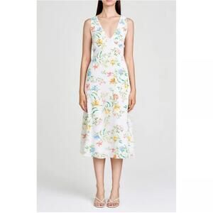 WAYF Dahlia Floral Midi Dress